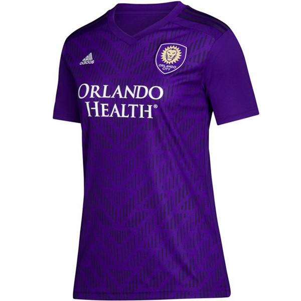 Camiseta Orlando City Replica Primera Ropa Mujer 2019/20 Purpura